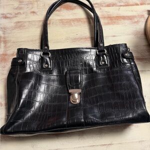 Black Liz Claiborne Leather  Bag